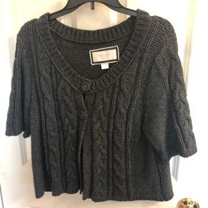 American Eagle Grey crop sweater size l-xl